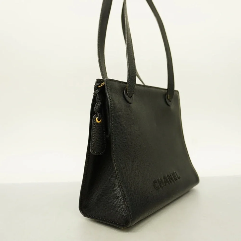 Rare Chanel Vintage Caviar Shoulder Bag - Authentic Black Leather - Picture 8 of 16